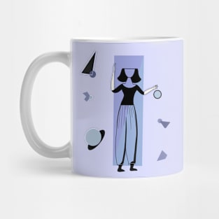 Geometric girl Mug